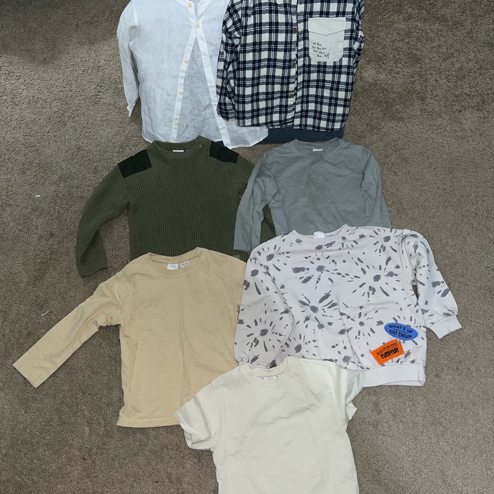 Zara Kids boys shirt bundle size 4-5yrs